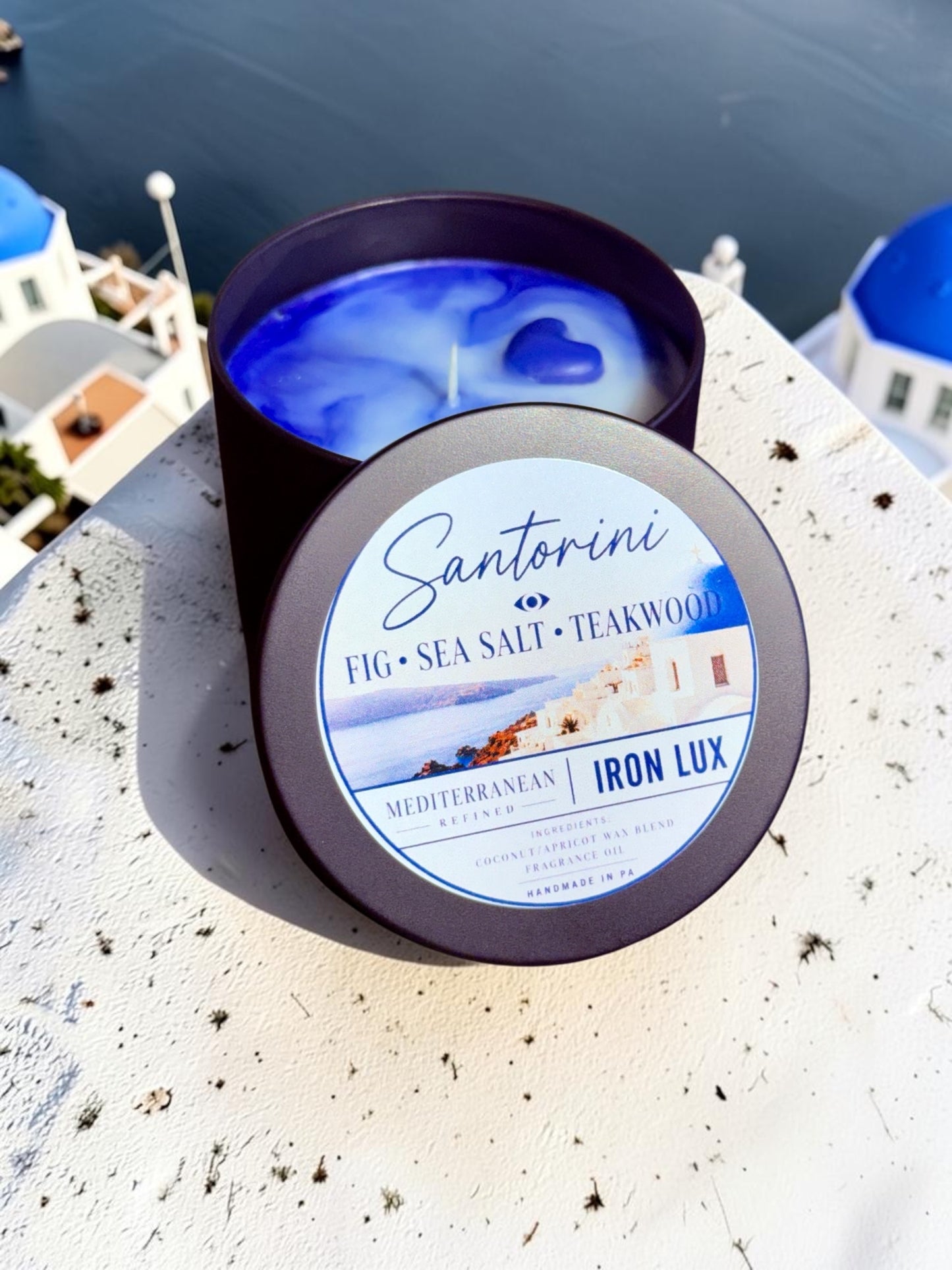 Santorini Candle (Travel Collection)