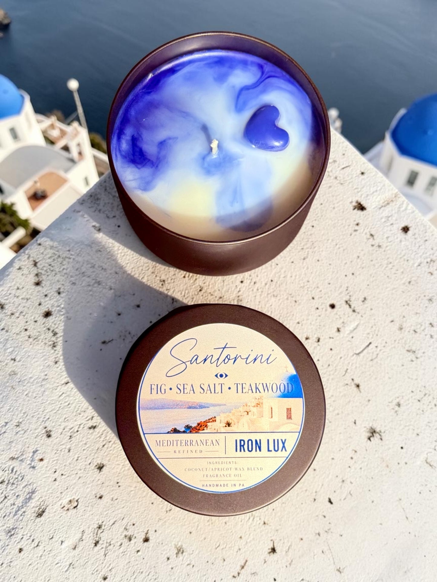 Santorini Candle (Travel Collection)