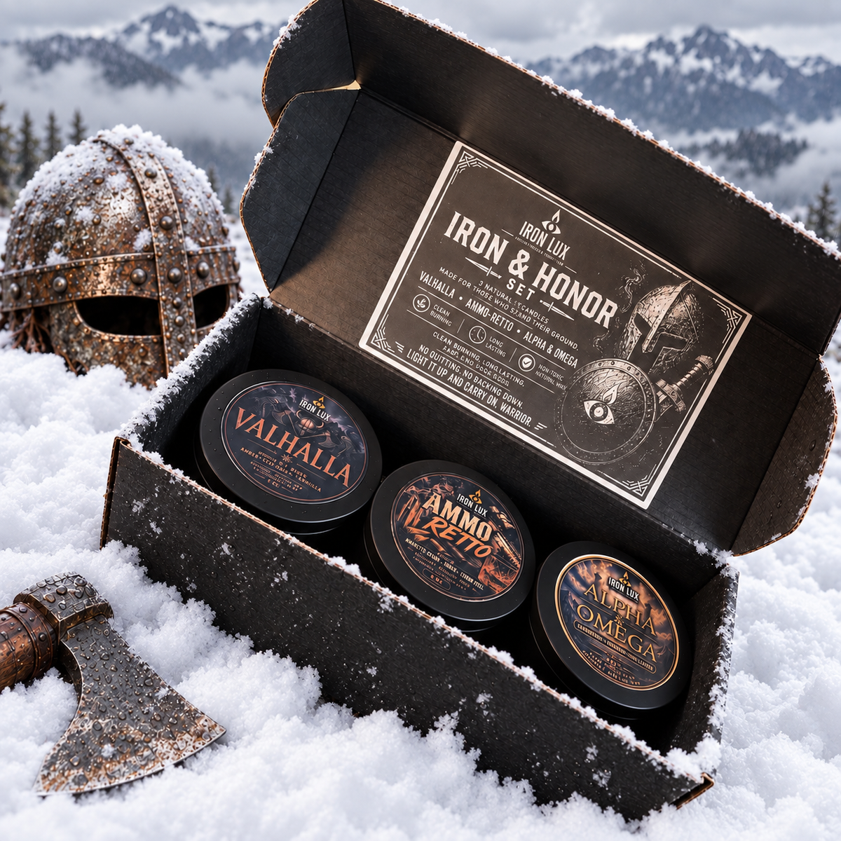 Iron & Honor — Warrior Candle Set